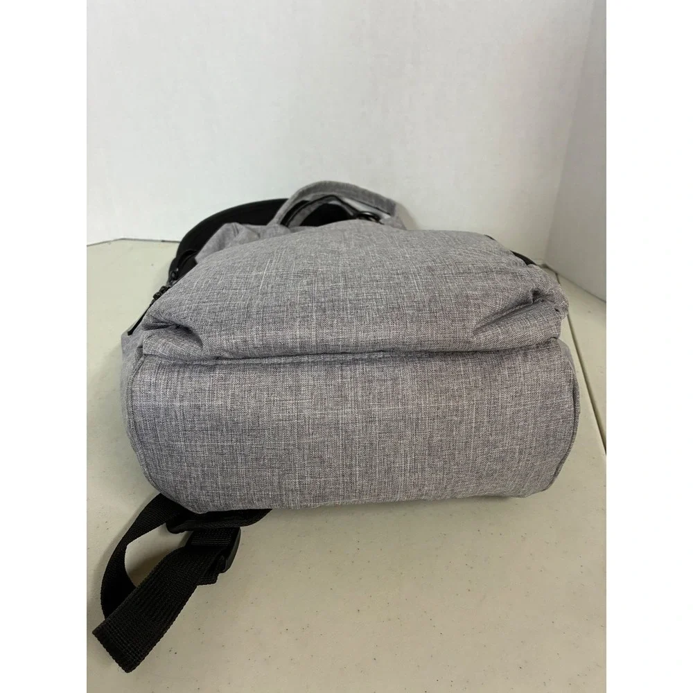 Raydem Diaper Backpack‎ Grey Multi-Pocket Travel Bag with Stroller Clips